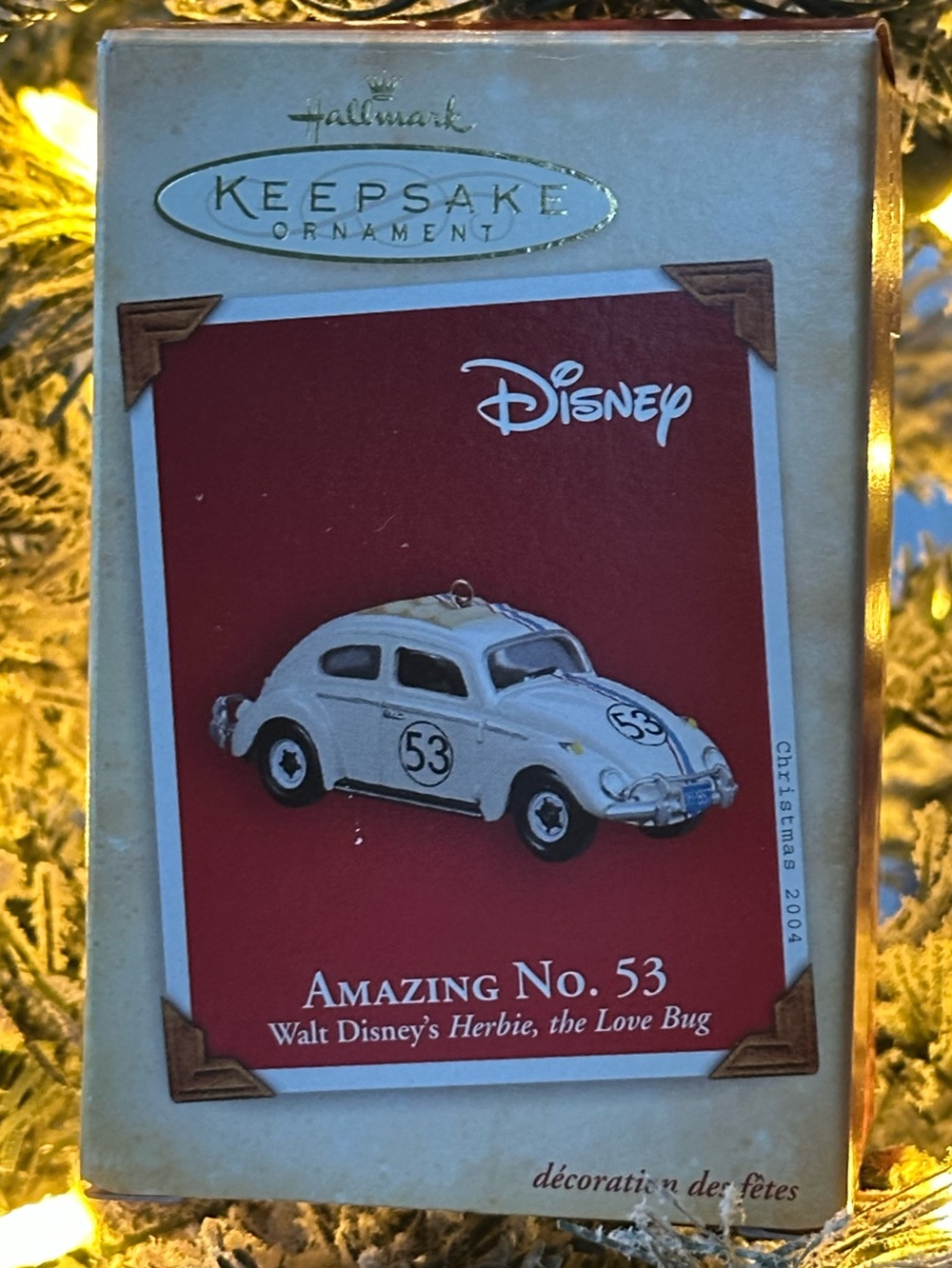 Hallmark 2004 Herbie The Love Bug Amazing No. 53 Disney Keepsake Ornament